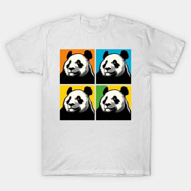 Pop Sideway Glance Panda - Funny Panda Art T-Shirt by PawPopArt